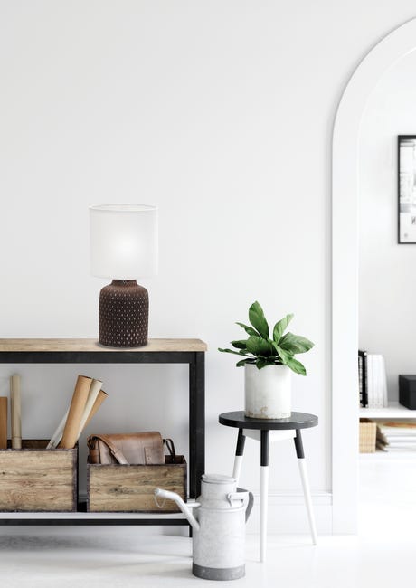 Lampa stołowa INER brązowa E14 CANDELLUX