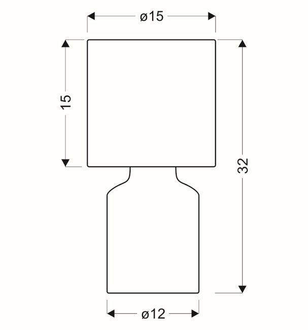Lampa stołowa INER brązowa E14 CANDELLUX