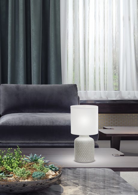 Lampa stołowa INER szara E14 CANDELLUX