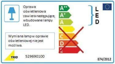 Lampa stołowa KAMET chrom LED TRIO LIGHTING INTER