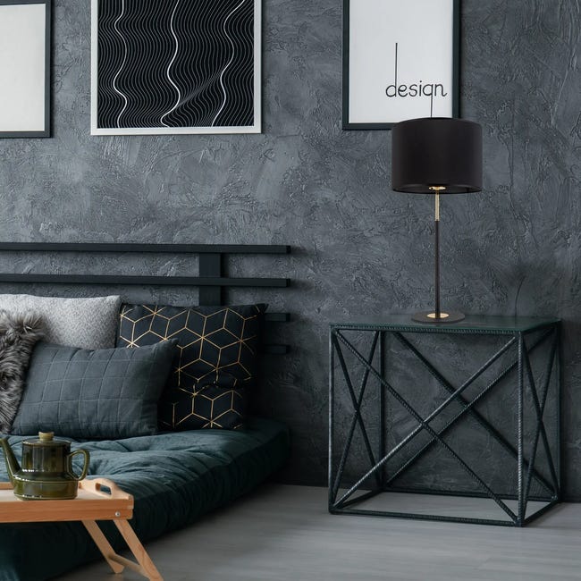 Lampa stołowa Lord czarno-złota E27 Tk Lighting