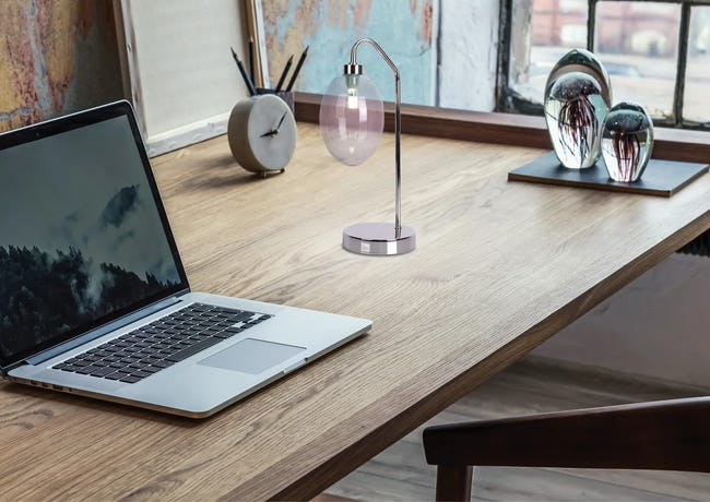 Lampa stołowa Lukka srebrna G9 Candellux