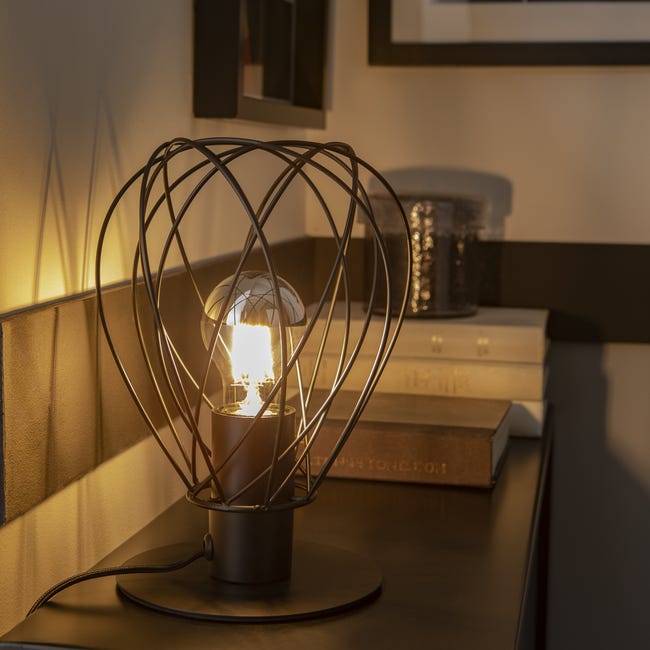 Lampa stołowa Merone czarna E27 Inspire