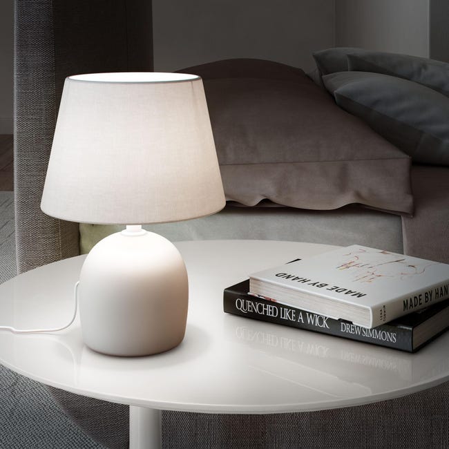 Lampa stołowa POKI szara E14 INSPIRE