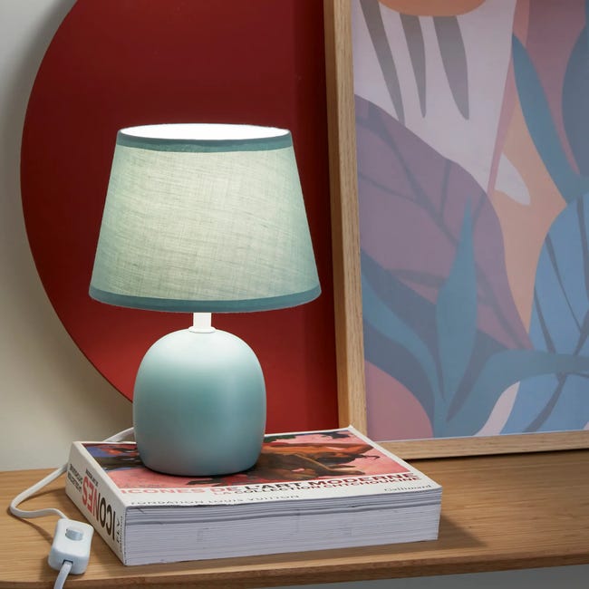 Lampa stołowa POKI zielona E14 INSPIRE