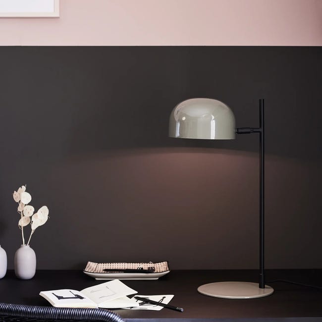 Lampa stołowa Pose szara E14 Markslojd