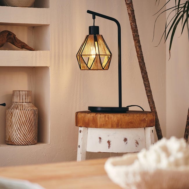 Lampa stołowa Pyro czarna E27 Inspire