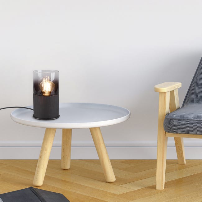 Lampa stołowa Robin czarna E27 Trio Lighting Inter