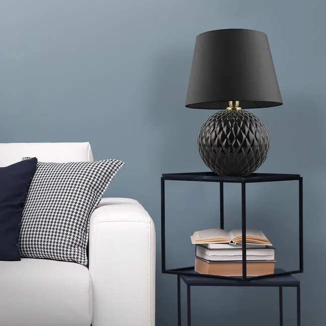 Lampa stołowa Santana czarna E27 Tk Lighting