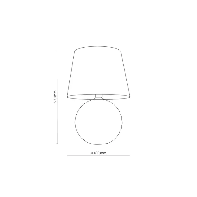 Lampa stołowa Santana czarna E27 Tk Lighting