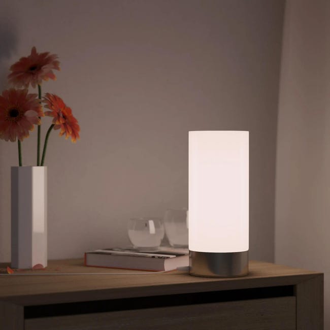 Lampa stołowa Tee Touch różowa LED Inspire