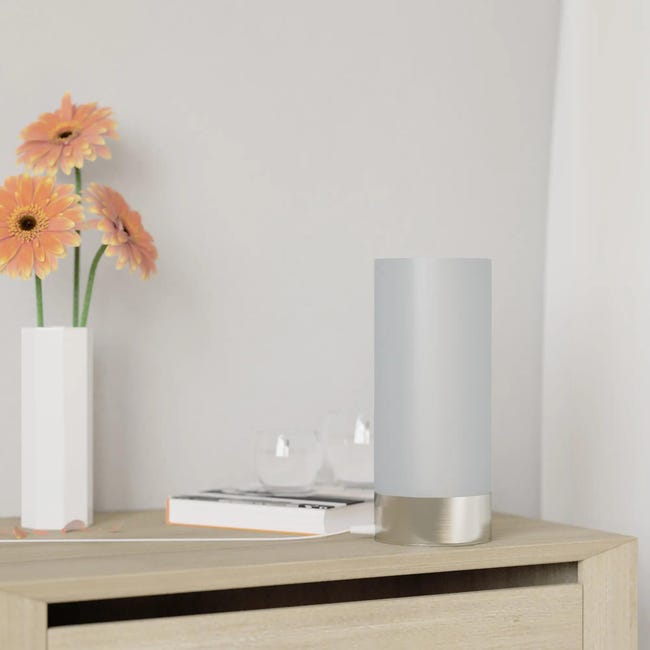 Lampa stołowa Tee Touch srebrna LED Inspire
