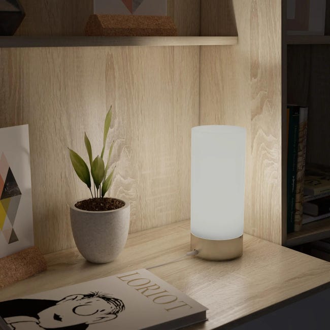 Lampa stołowa Tee Touch srebrna LED Inspire