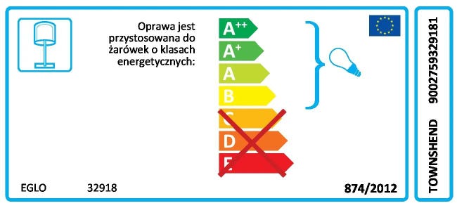 Lampa stołowa Townshend czarna E27 Eglo