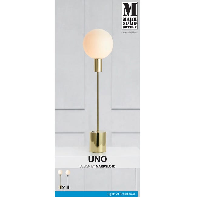 Lampa stołowa Uno 60 cm złota G9 Markslojd