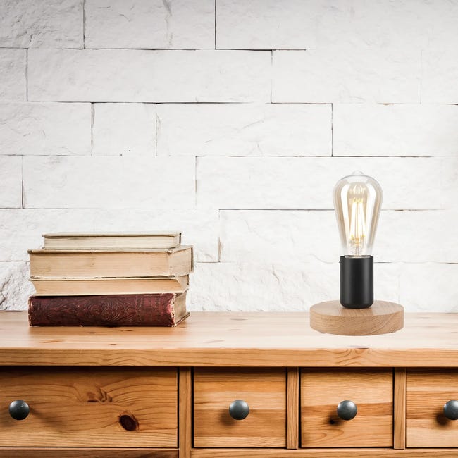 Lampa stołowa Vito czarna E27 Lamkur