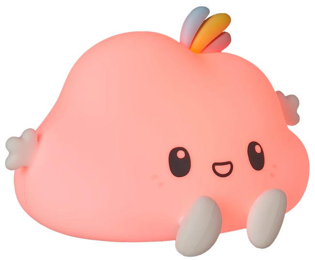 Lampa stołowa chmurka biała USB LED