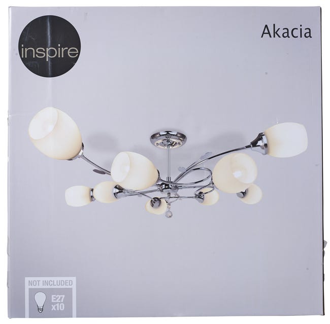 Lampa sufitowa Akacia chrom E27 Inspire