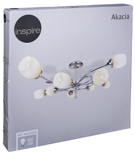 Lampa sufitowa Akacia chrom E27 Inspire
