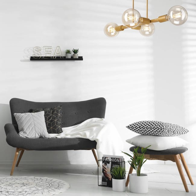 Lampa sufitowa Astrid złota 4 x E27 Lamkur