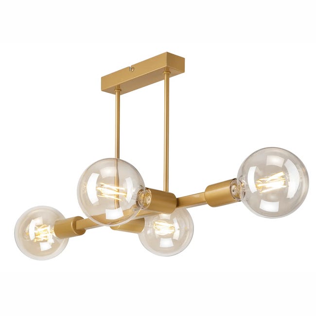 Lampa sufitowa Astrid złota 4 x E27 Lamkur
