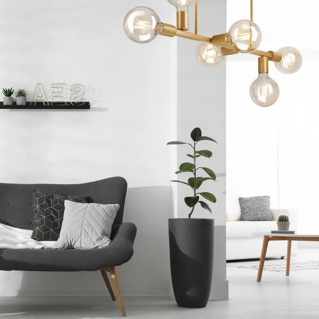 Lampa sufitowa Astrid złota 6 x E27 Lamkur
