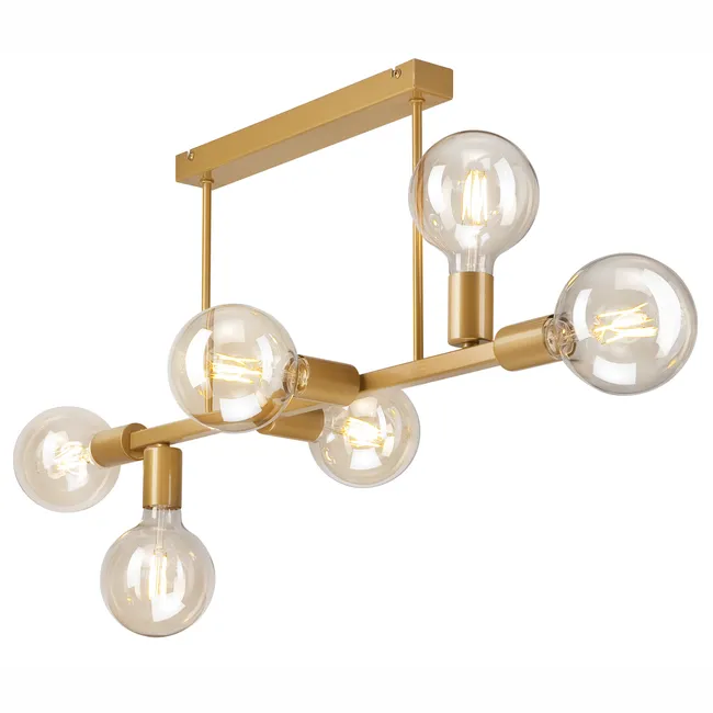 Lampa sufitowa Astrid złota 6 x E27 Lamkur