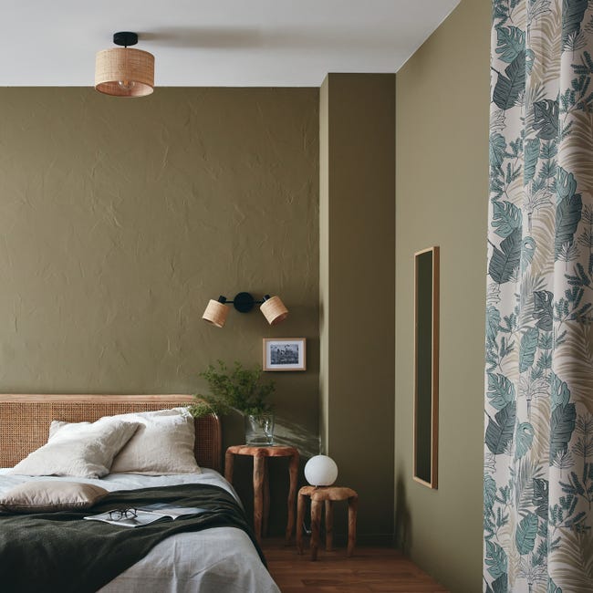 Lampa sufitowa Carvi czarna raffia E27 Inspire