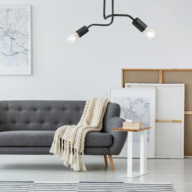 Lampa sufitowa Charlie 2 x E27 czarny Lamkur