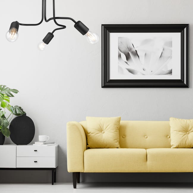 Lampa sufitowa Charlie 3 x E27 czarny Lamkur