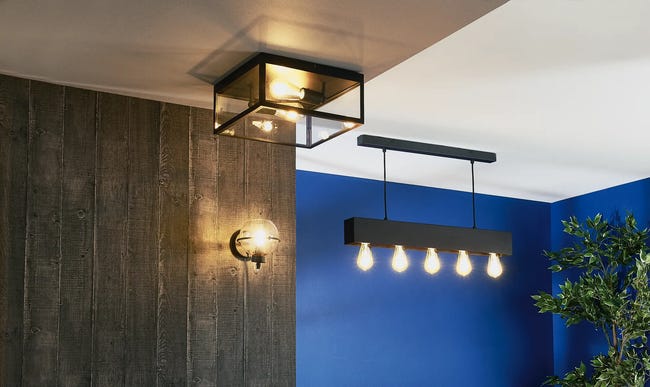Lampa sufitowa Charterhouse czarna E27 Eglo