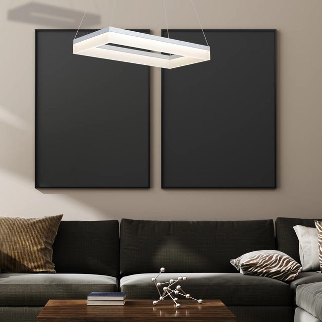 Lampa sufitowa Cubo biała 2520 lm LED Milagro