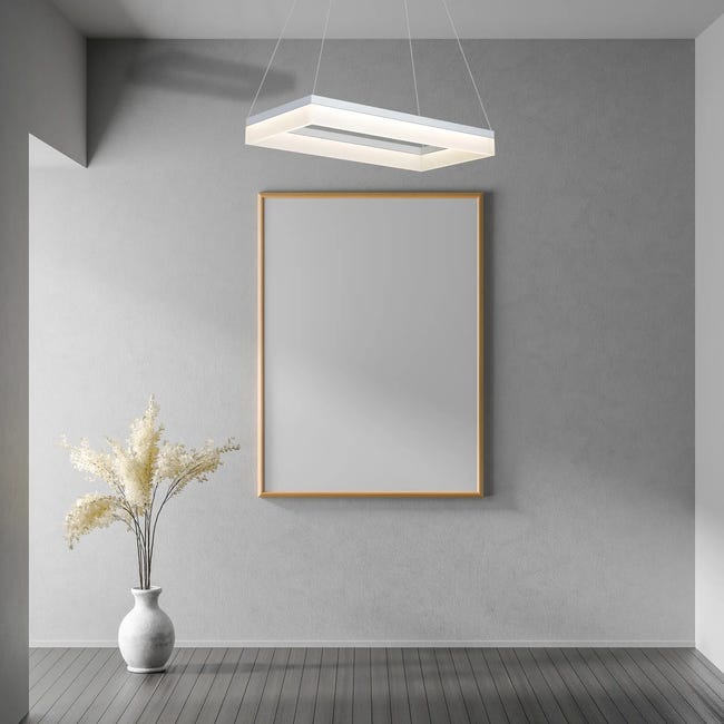 Lampa sufitowa Cubo biała 2520 lm LED Milagro