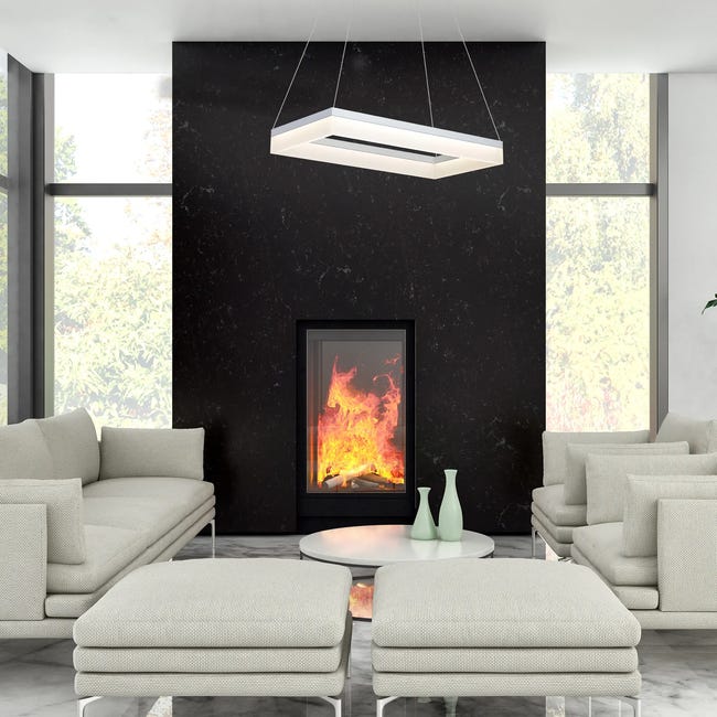 Lampa sufitowa Cubo biała 2520 lm LED Milagro