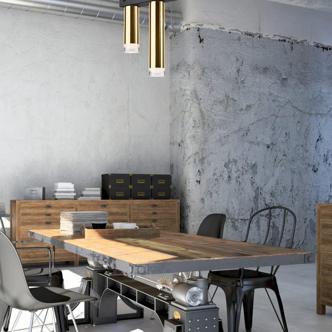 Lampa sufitowa Diego 2 x E27 złoty Lamkur