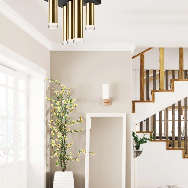 Lampa sufitowa Diego 5 x E27 złoty Lamkur
