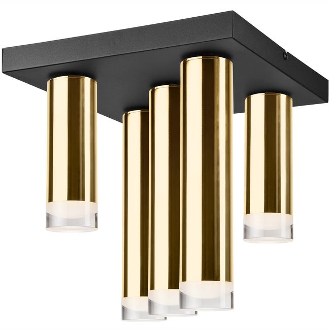 Lampa sufitowa Diego 5 x E27 złoty Lamkur