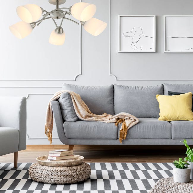 Lampa sufitowa Donna nikiel 5 x E27 Lamkur