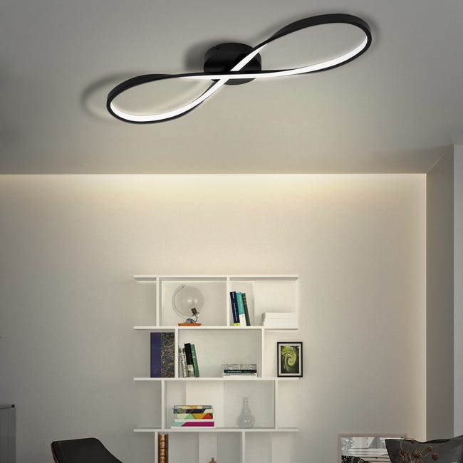 Lampa sufitowa Esme czarna 2640 lm LED Inspire