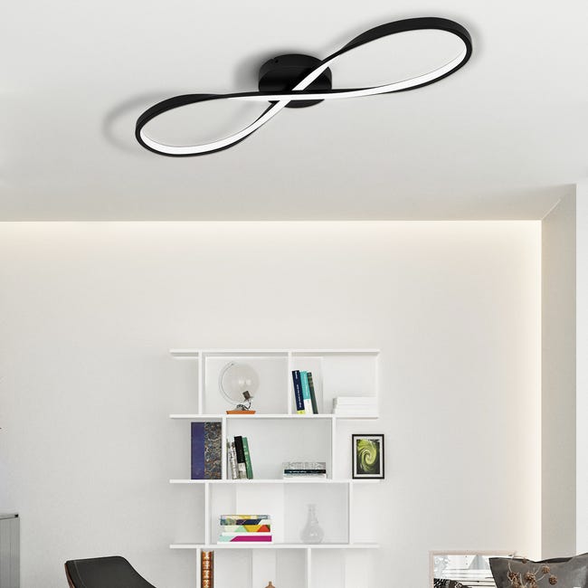 Lampa sufitowa Esme czarna 2640 lm LED Inspire