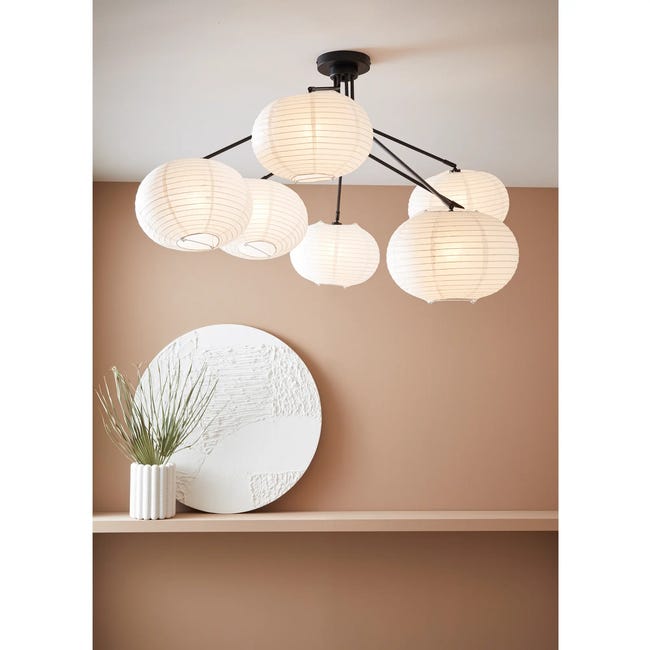Lampa sufitowa Galaxy biało - czarna E14 Markslojd