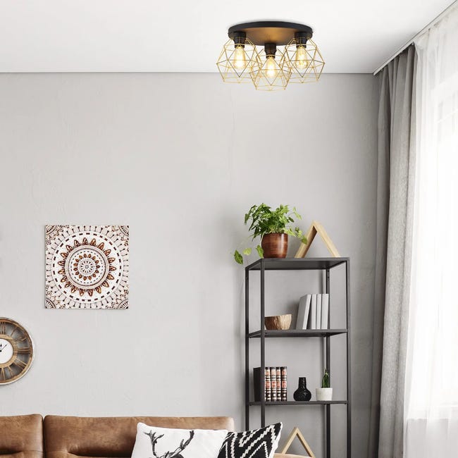 Lampa sufitowa Galaxy złota 3 x E27 TK Lighting
