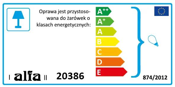 Lampa sufitowa Orlean srebrna 6 x E14 Alfa