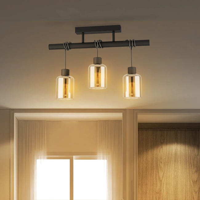 Lampa sufitowa Paradox czarna 3 x E27 Inspire