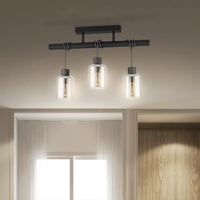 Lampa sufitowa Paradox czarna 3 x E27 Inspire