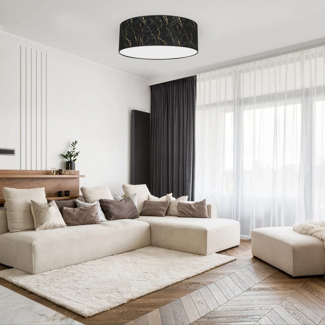 Lampa sufitowa Senso czarna E27 Milagro