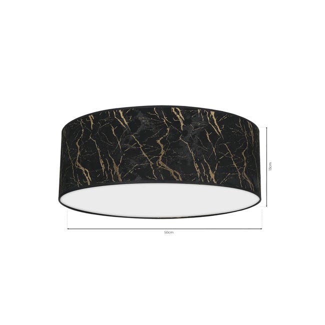 Lampa sufitowa Senso czarna E27 Milagro