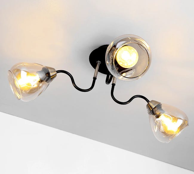 Lampa sufitowa Unica czarno-złota 3 x E27 Candellux