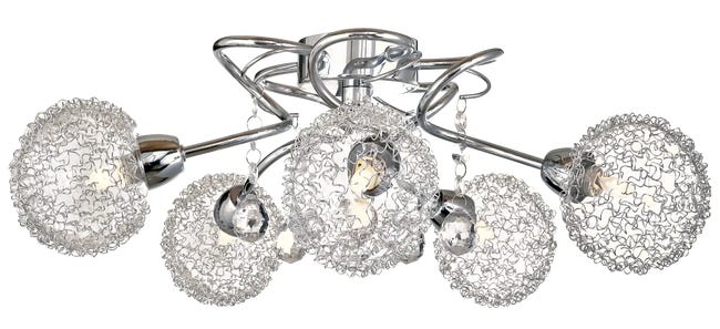 Lampa sufitowa Vesna chrom 5 x G9 Reality