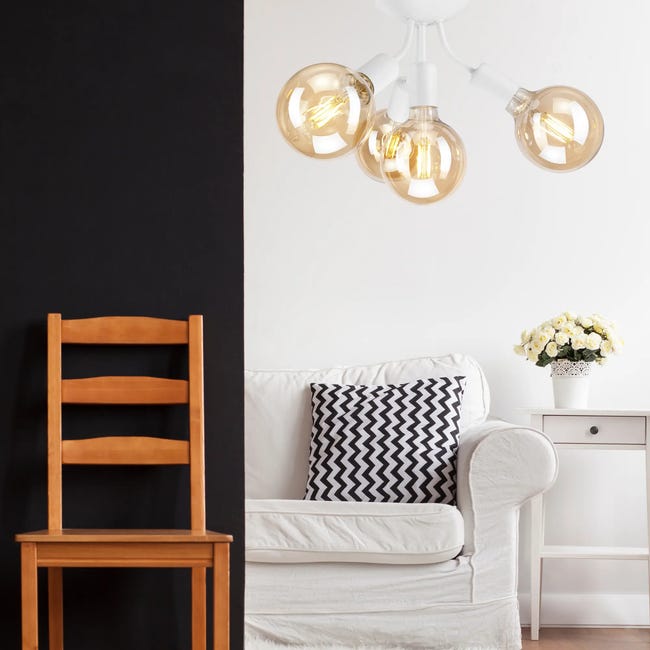 Lampa sufitowa Viggo biała 4 x E27 Lamkur